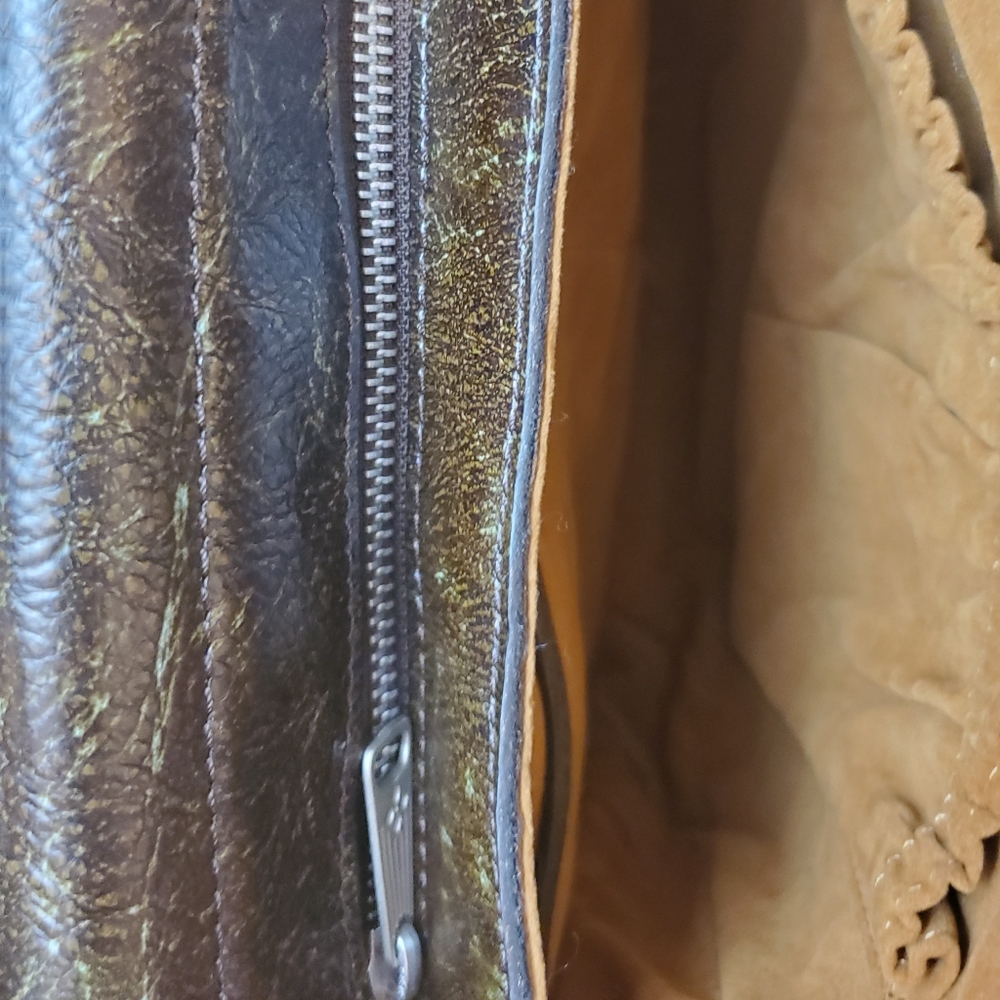 Patricia Nash London Leather Turquoise Crossbody - Picture 7 of 8